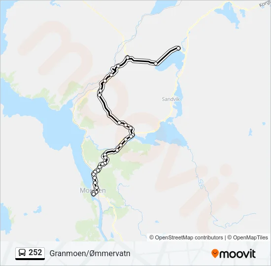 252 Bus Line Map