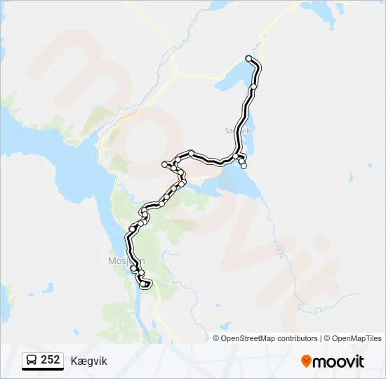 252 Bus Line Map
