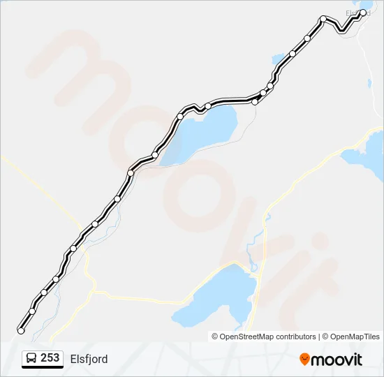 253 Bus Line Map