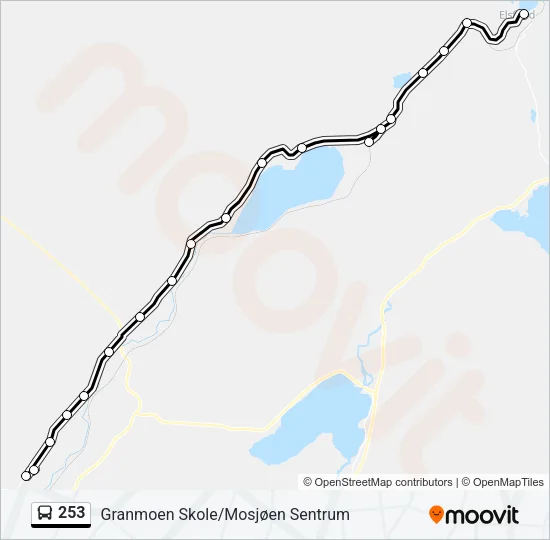 253 Bus Line Map