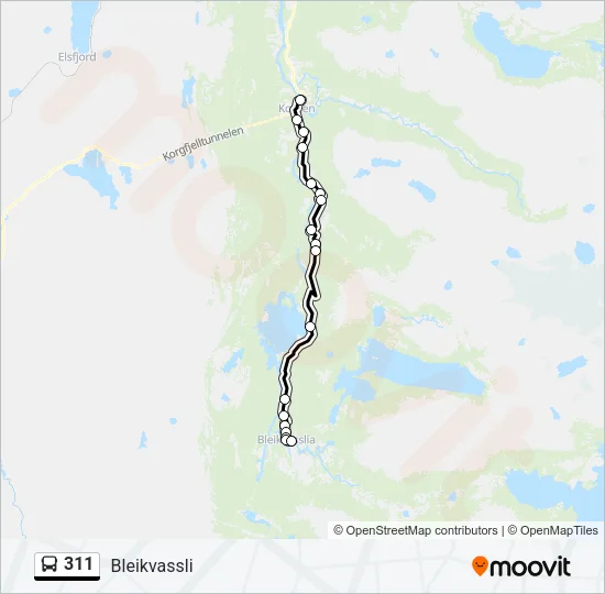 311 Bus Line Map