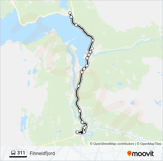 311 Bus Line Map