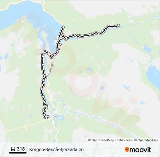 318 Bus Line Map