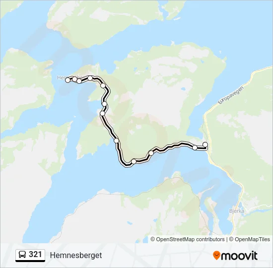 321 Bus Line Map