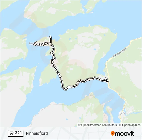 321 Bus Line Map