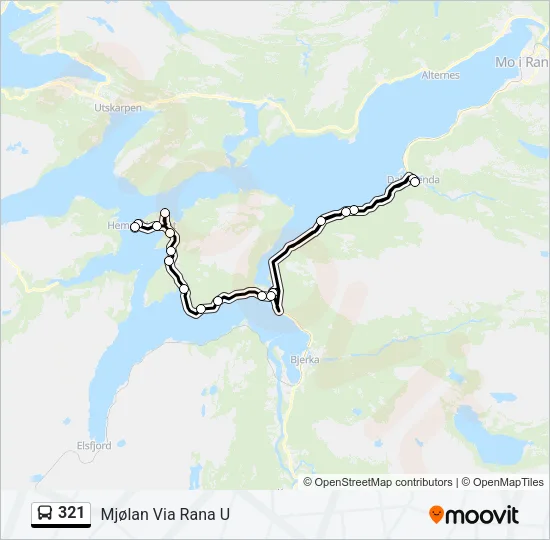 321 Bus Line Map