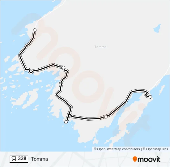 338 Bus Line Map
