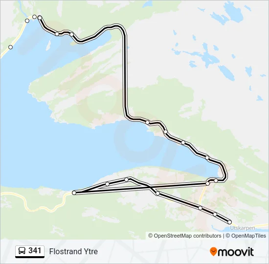 341 Bus Line Map