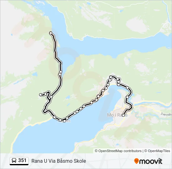 351 Bus Line Map