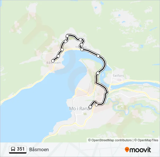 351 Bus Line Map