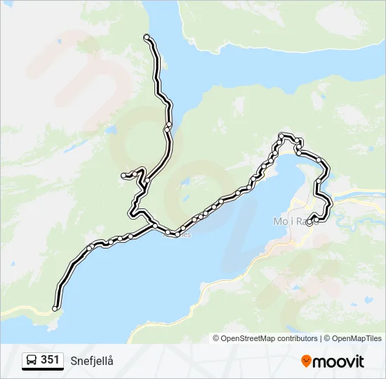 351 Bus Line Map