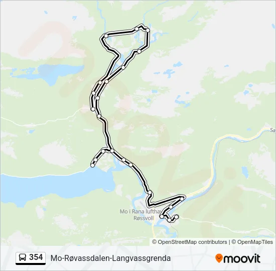 354 Bus Line Map