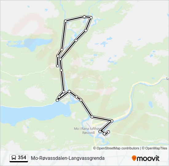 354 Bus Line Map