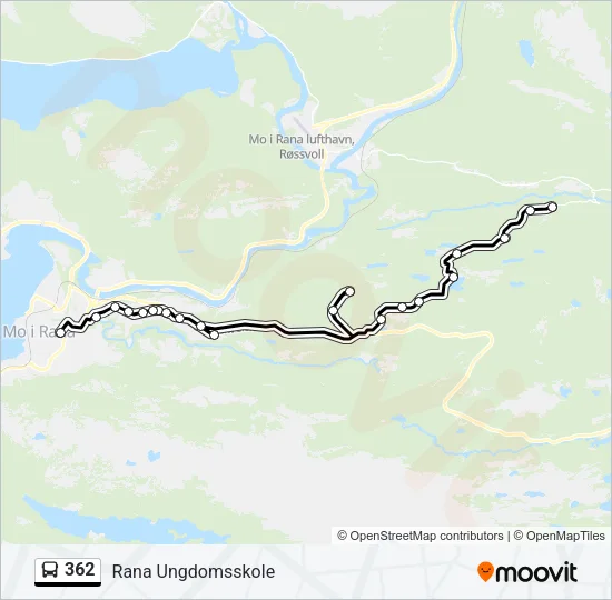 362 Bus Line Map