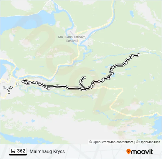 362 Bus Line Map