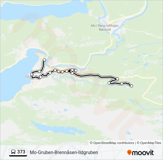 373 Bus Line Map