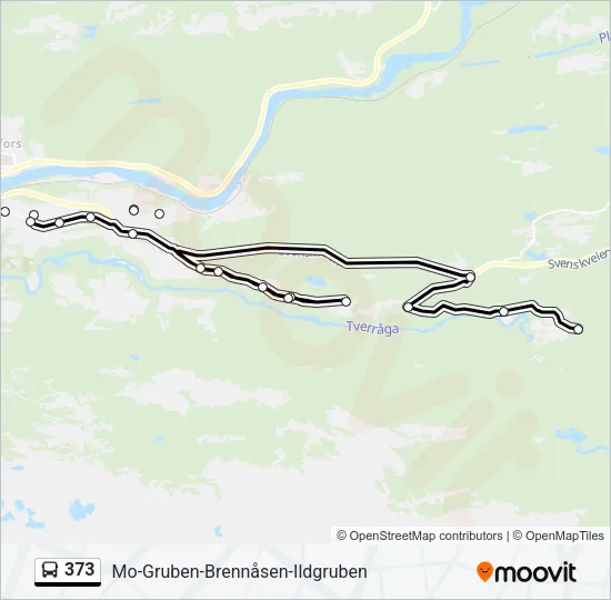 373 Bus Line Map