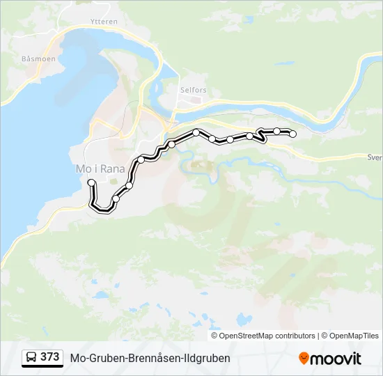 373 Bus Line Map