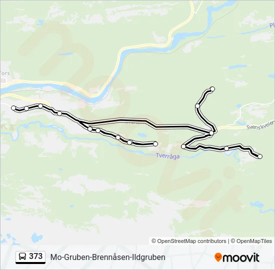 373 Bus Line Map