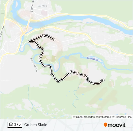 375 Bus Line Map