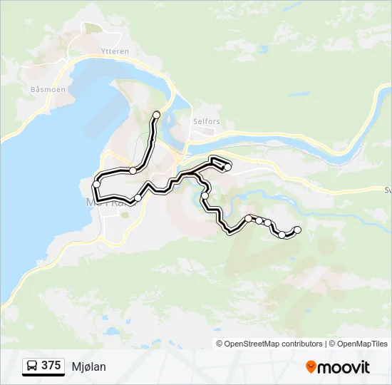 375 Bus Line Map