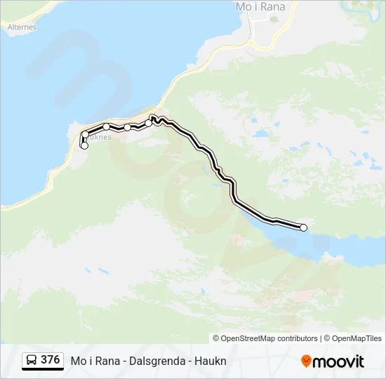 376 Bus Line Map