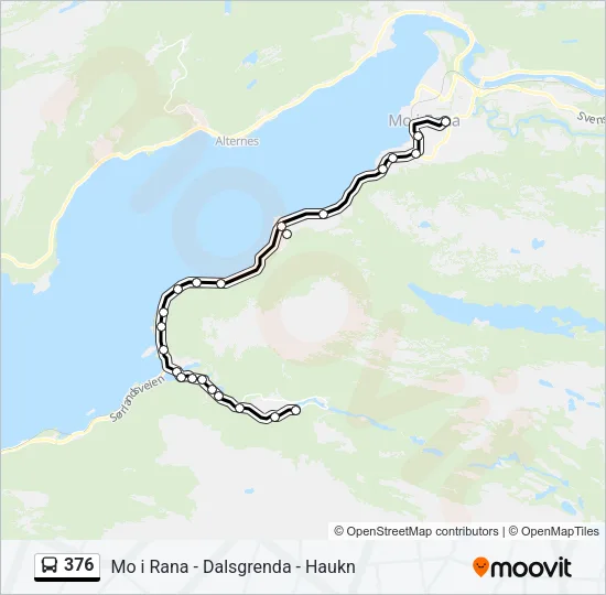 376 Bus Line Map