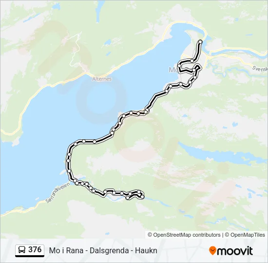376 Bus Line Map