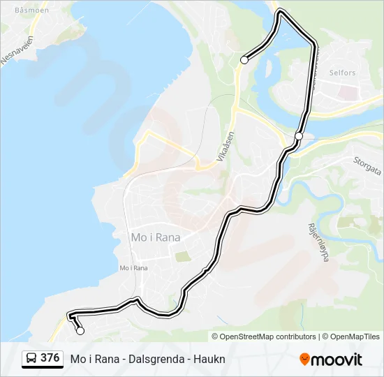 376 Bus Line Map