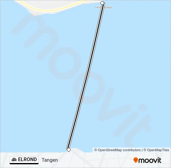 ELROND Ferry Line Map