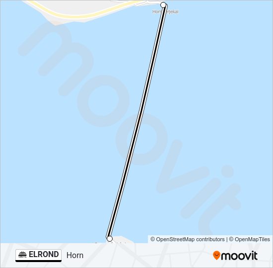 ELROND Ferry Line Map