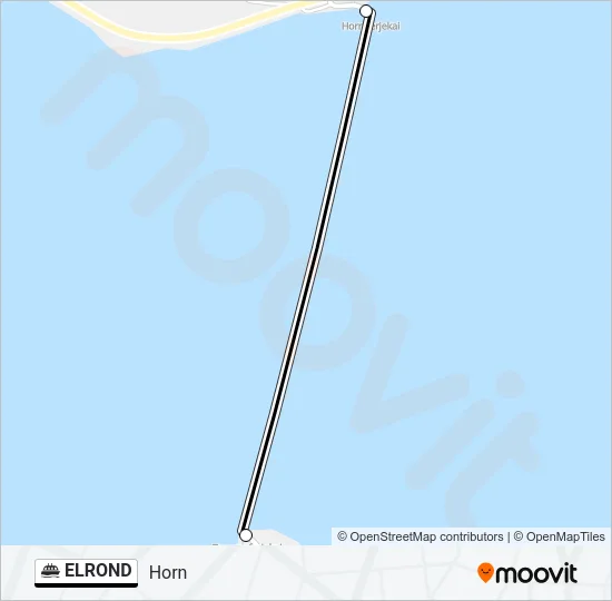 ELROND Ferry Line Map