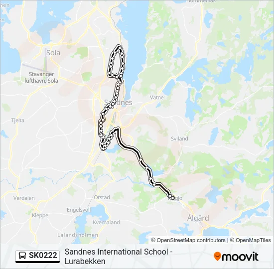 SK0222 Bus Line Map