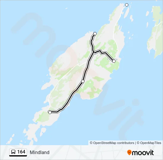 164 Bus Line Map