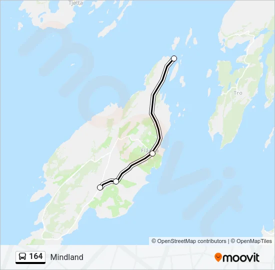 164 Bus Line Map