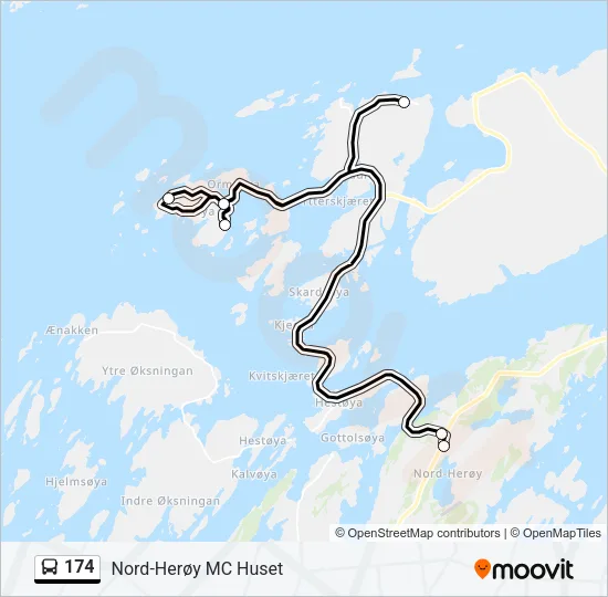 174 Bus Line Map