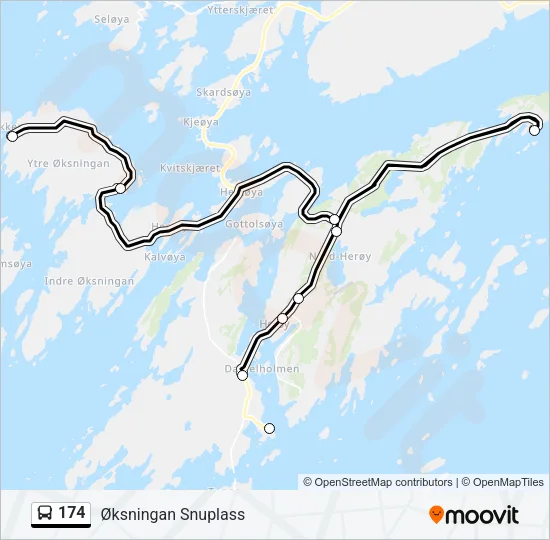 174 Bus Line Map
