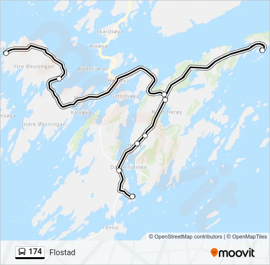 174 Bus Line Map
