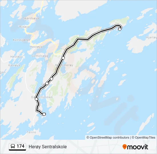174 Bus Line Map
