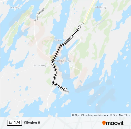 174 Bus Line Map