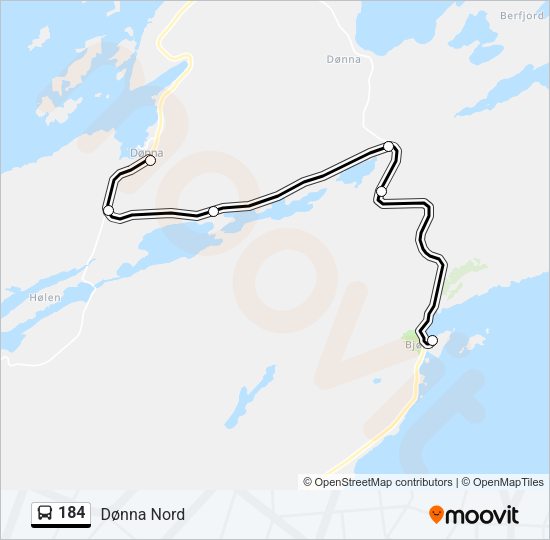 184 Bus Line Map