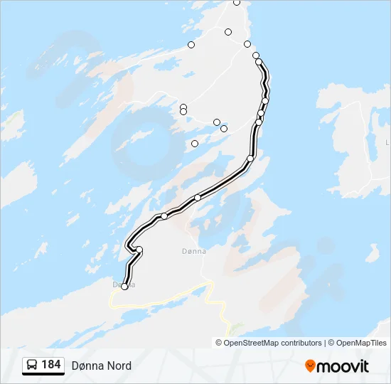 184 Bus Line Map