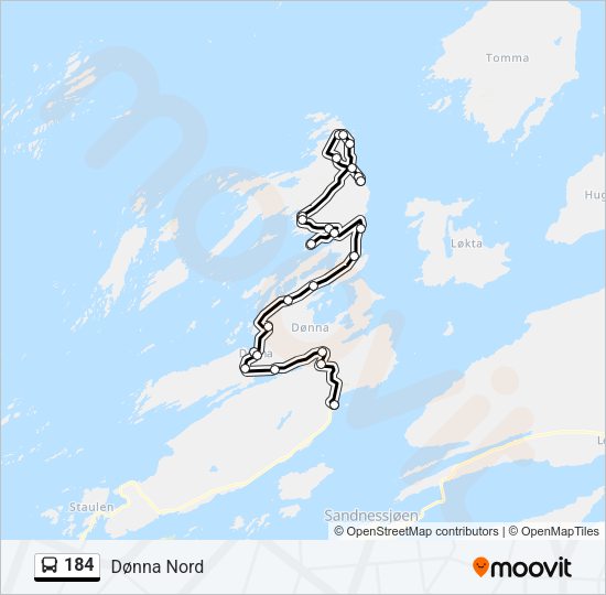 184 Bus Line Map