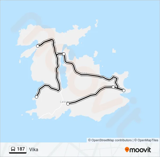 187 Bus Line Map