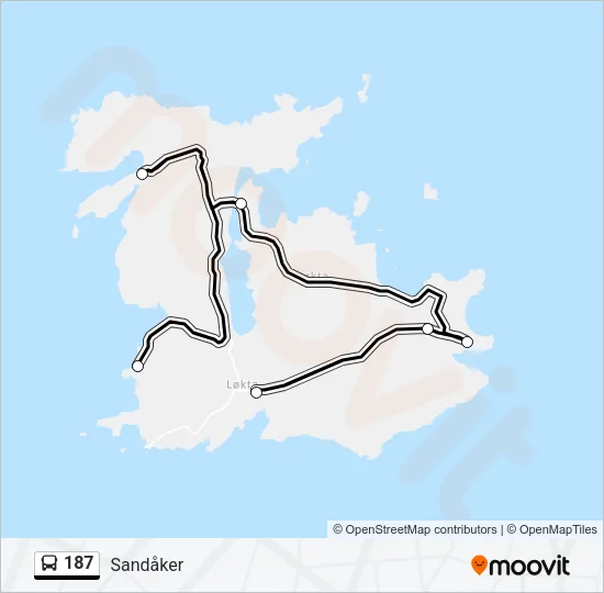 187 Bus Line Map