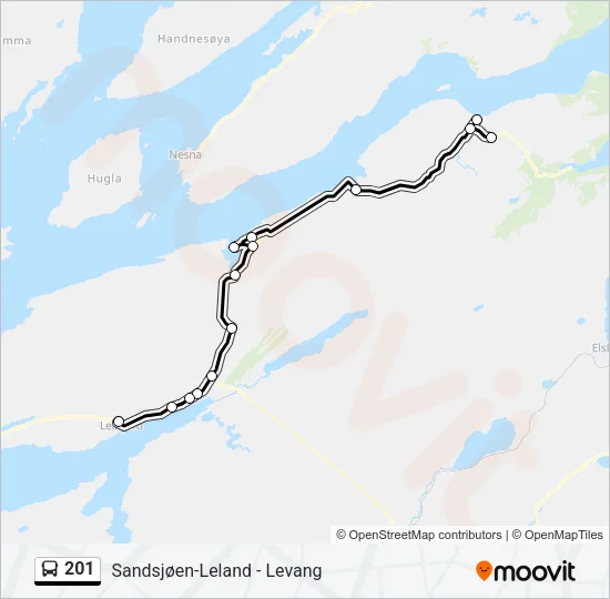 201 Bus Line Map
