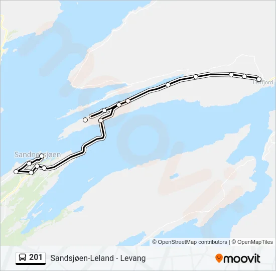 201 Bus Line Map
