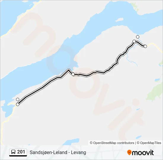 201 Bus Line Map
