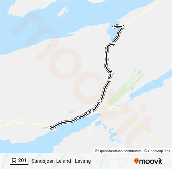 201 Bus Line Map