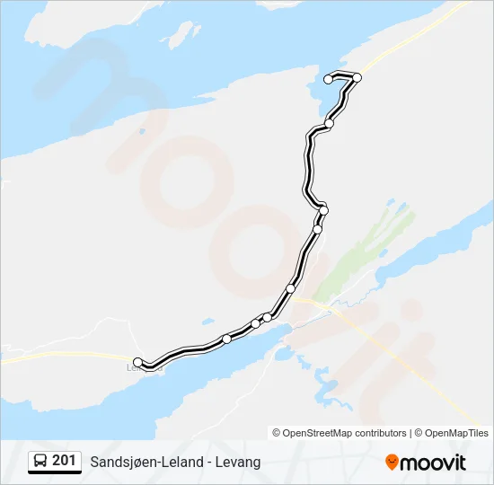 201 Bus Line Map